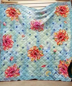 Flower Cactus Quilt Blanket Bedding Set