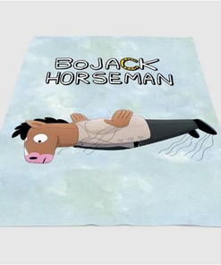 Flying Bojack Horseman Sherpa Fleece Blanket Gifts for Family, for Couple