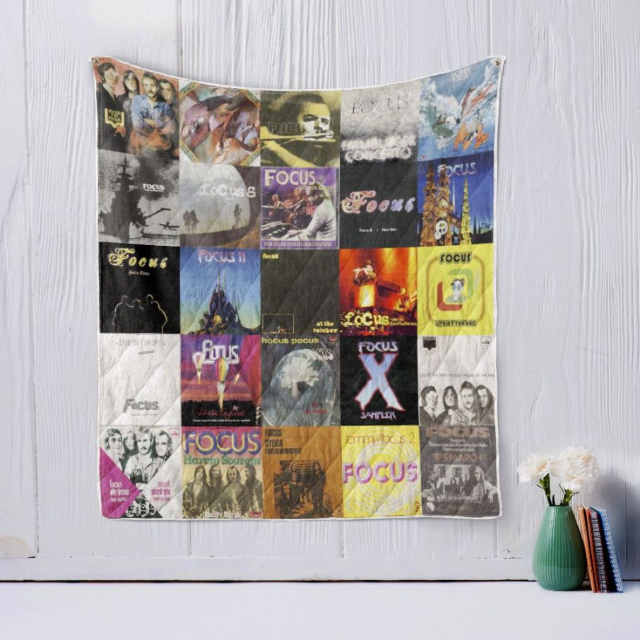 Focus Band Albums Vintage Quilt Blanket Bedding Set