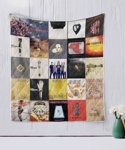 Foo Fighters Vintage Rock Band Quilt Blanket Bedding Set