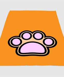 Foot Of Dog Sherpa Fleece Blanket Gifts for Family, for Couple