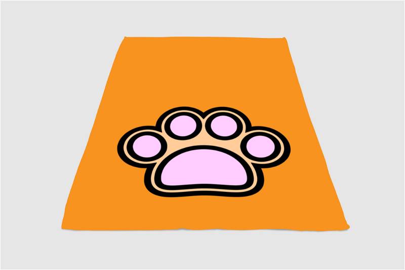 Foot Of Dog Sherpa Fleece Blanket Gifts for Family, for Couple
