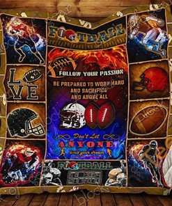 Football Life Quilt Blanket Bedding Set