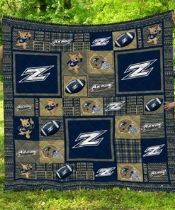 Football Ncaa Akron Zips Collection Collected Loved Quilt Blanket Bedding Set
