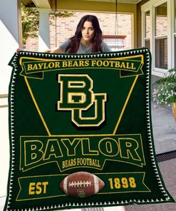 Football Ncaa Baylor Bears Collected Quilt Blanket