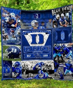 Football Team Ncaa Depaul Blue Demons Collection Collected Combine Quilt Blanket