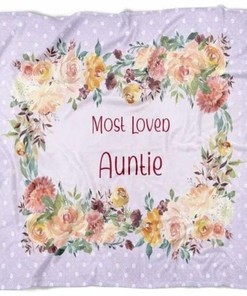For Aunt Auntie Blanket Cute Auntie From Niece Or Nephew Best Aunt