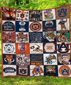 For Fans Ncaa Auburn Tigers Great Quilt Blanket Bedding Set