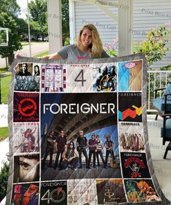 Foreigner Band Albums Co Poster Quilt Blanket Bedding Set