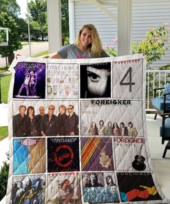 Foreigner Band Vintage Combined Quilt Blanket
