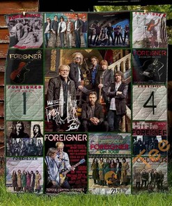 Foreigner-Themed Quilt Blanket And Bedding Set