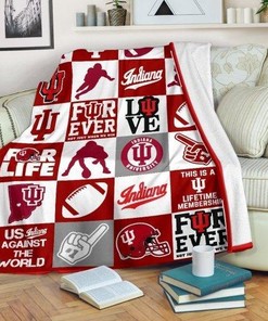 Forever Indiana Hoosiers Premium Blanket for Home Décor