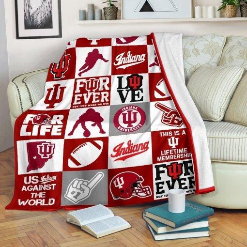 Forever Indiana Hoosiers Premium Blanket for Home Décor