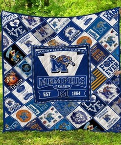 Forever Ncaa Memphis Tigers Collection Combined Quilt Blanket Bedding Set