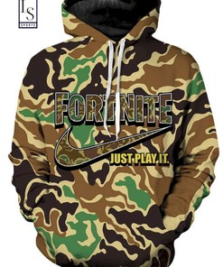 Fortnike Just Play It Unisex 3D Hoodie