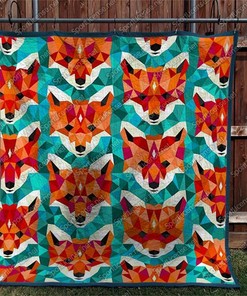 Fox Art Quilt Blanket Bedding Set for Home Décor