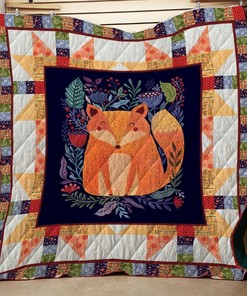 Fox In Natural Quilt Blanket Bedding Set for Home Décor