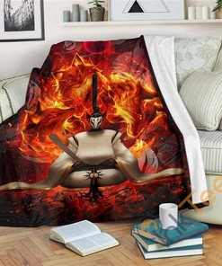 Fox Sherpa Fleece Blanket Gifts for Family, for Couple