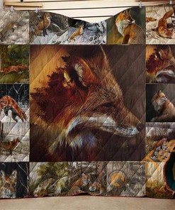 Fox Work Quilt Blanket Bedding Set