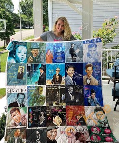 Frank Sinatra Quilt Blanket Bedding Set With Pilliwcases Option