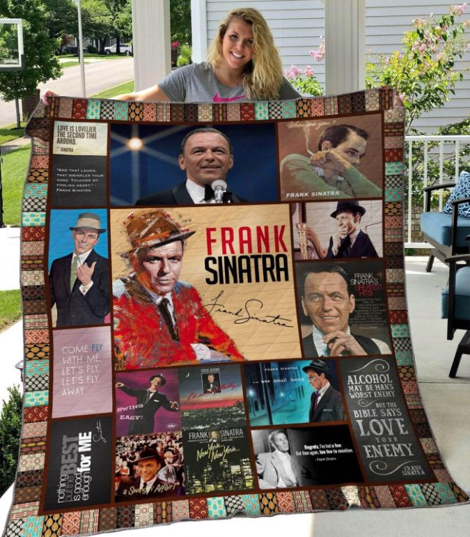 Frank Sinatra Quilt Blanket Bedding Set for Home Décor