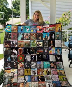 Frank Sinatra Style Collection All Albums Quilt Blanket Bedding Set