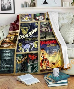 Frankenstein 1931 Fleece Sherpa Fleece Blanket Gifts for Family, for Couple