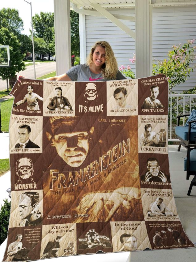 Frankenstein Monster Will You Play With Me For Fans Collection Quilt Blanket Bedding Set