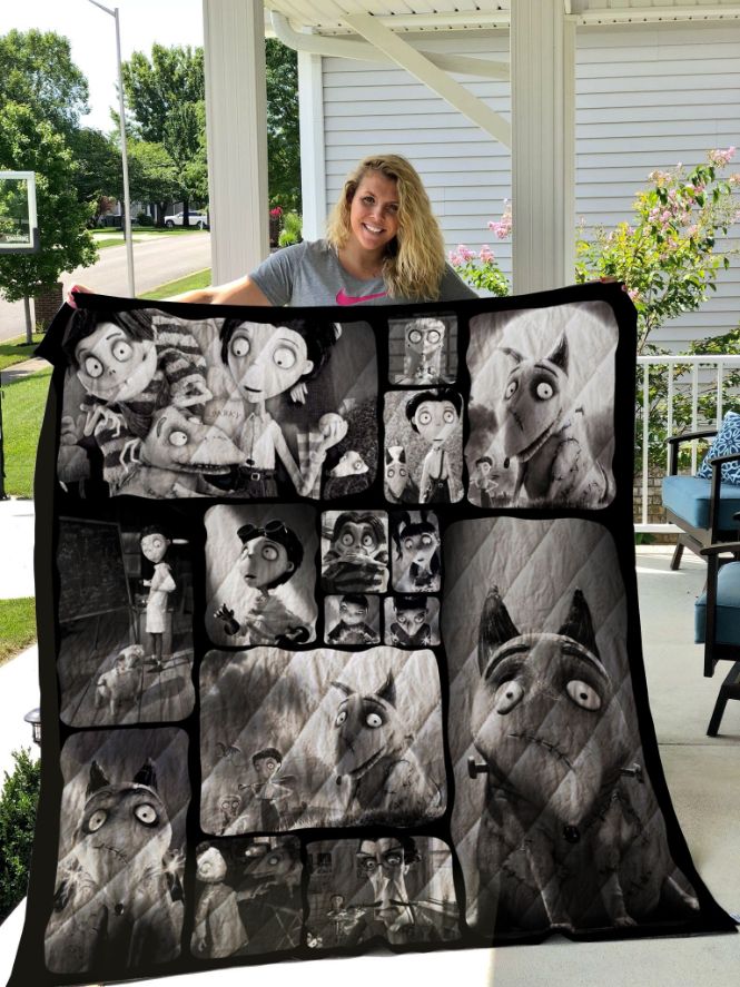 Frankenweenie For Fans Happy Halloween Mono Quilt Blanket Bedding Set