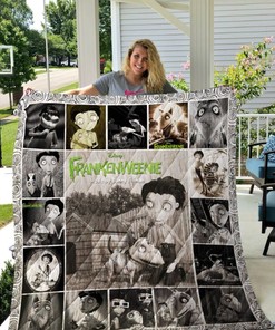 Frankenweenie Vintage Animation Poster Quilt Blanket Bedding Set