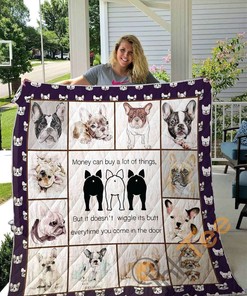 Frech Bulldog Quilt Blanket Bedding Set