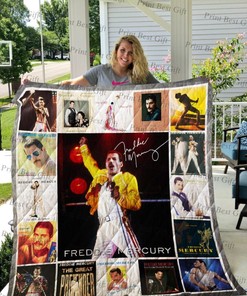 Freddie Mercury Albums Cover Poster Quilt Blanket Bedding Set