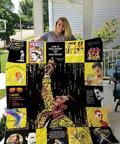 Freddie Mercury T-Shirt Quilt Blanket Bedding Set