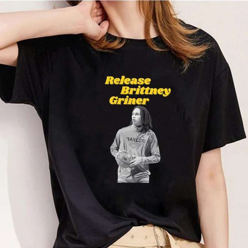 Free Brittney Griner 2022 Black T-Shirt