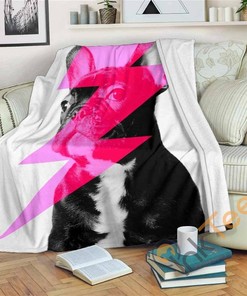 French Bulldog Sherpa Fleece Blanket Gifts for Family, for Couple