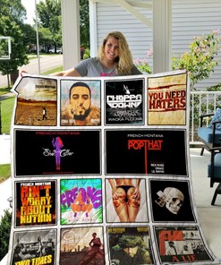 French Montana Pop That Vintage Quilt Blanket Bedding Set