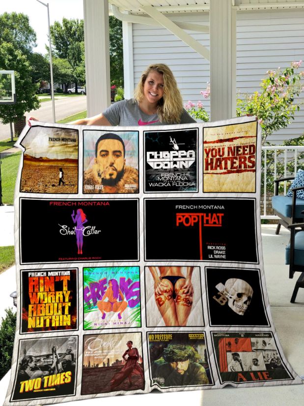 French Montana Pop That Vintage Quilt Blanket Bedding Set
