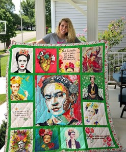 Frida Kah Art Custom Quilt Blanket