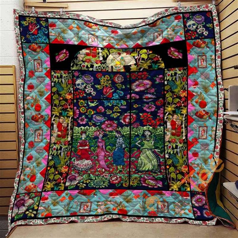 Frida Kahlo Quilt Blanket Bedding Set
