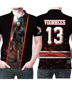Friday The 13th Jason Voorhees 13 Fictional Character Halloween Killer Gift For Jason Halloween Killer Fans 2 Polo Shirt