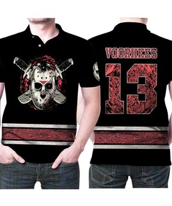 Friday The 13th Jason Voorhees 13 Fictional Character Halloween Killer Gift For Jason Halloween Killer Fans 3 Polo Shirt