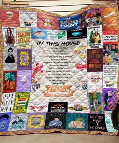 Friends Collage Quilt Blanket Bedding Set