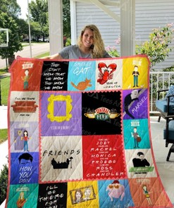 Friends Collection Quotes I'll Be There For You Quilt Blanket Bedding Set