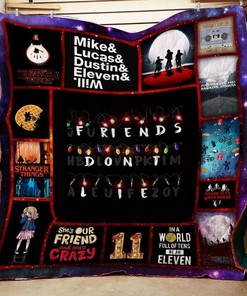 Friends DonT Lie Stranger Things Quilt Blanket Bedding Set