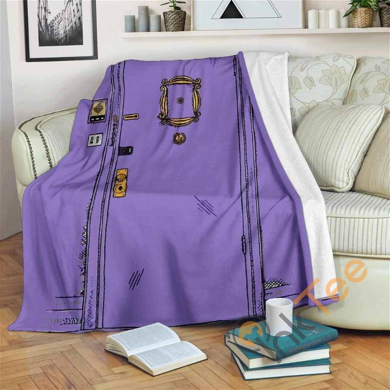 Friends Door Frame Sherpa Fleece Blanket Gifts for Family, for Couple