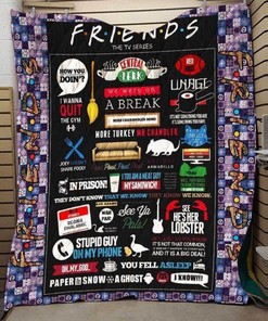 Friends Forever Fabric Quilt Blanket Bedding Set
