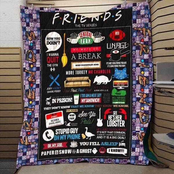 Friends Forever Fabric Quilt Blanket Bedding Set