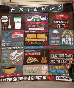 Friends Popular Quote Quilt Blanket Bedding Set