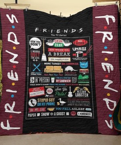 Friends Tv Series Funniest Moments Quilt Blanket Bedding Set