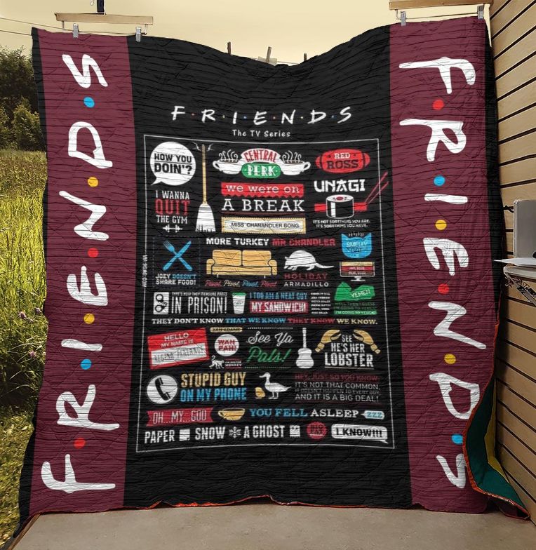 Friends Tv Series Funniest Moments Quilt Blanket Bedding Set